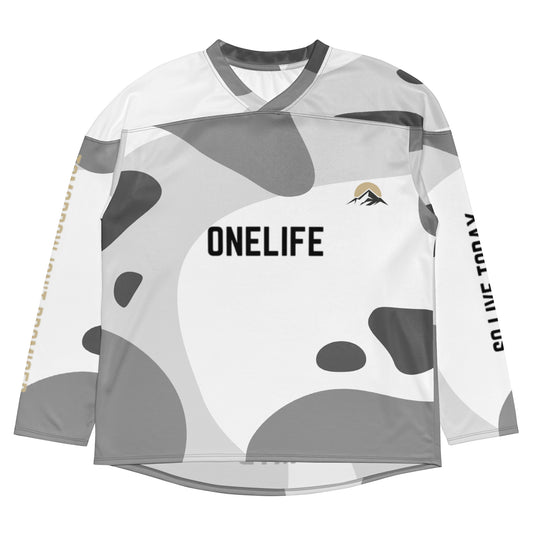 One Life MTB Jersey White Camo