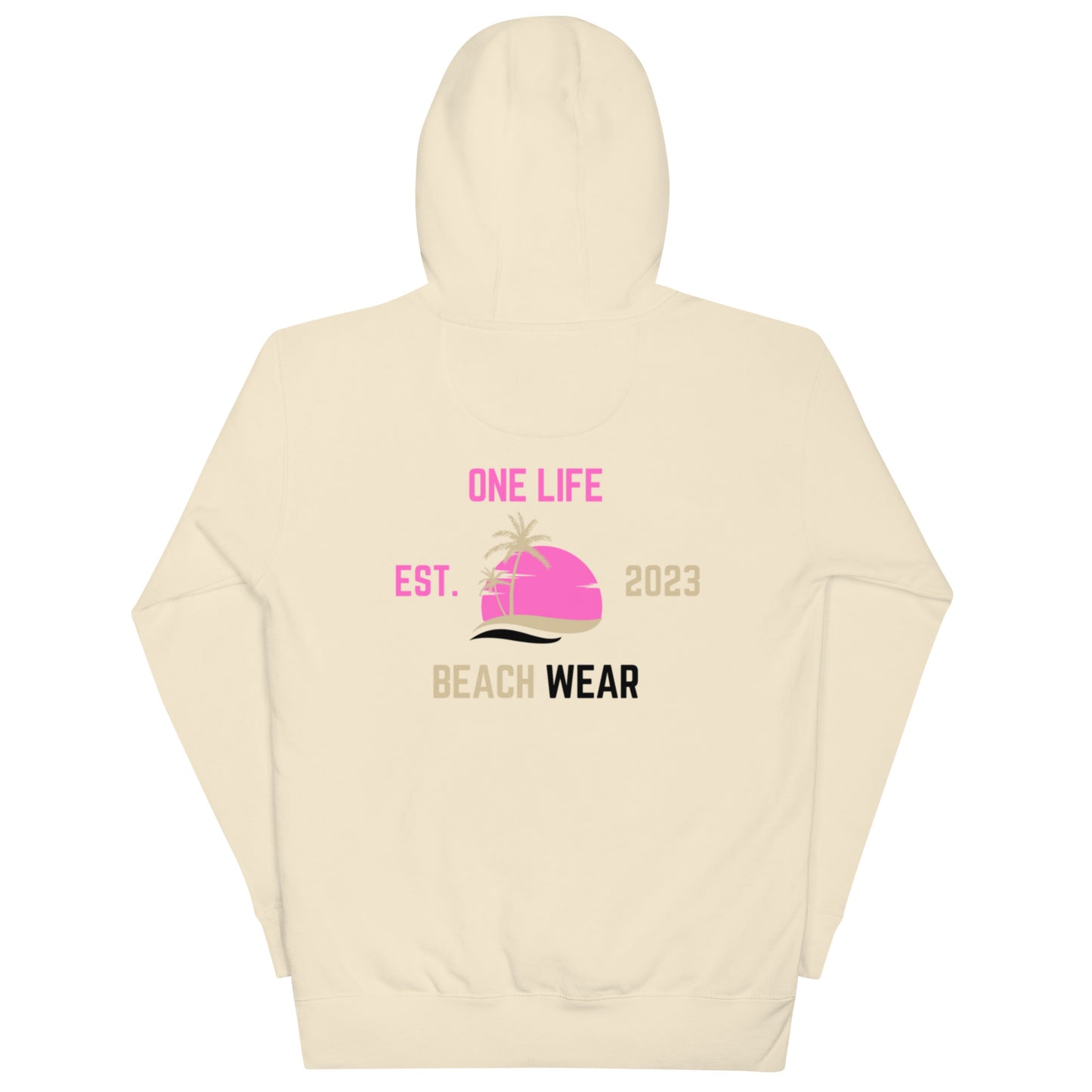 One Life Beach Wear Hoodie Pink Edition